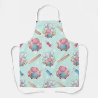 Back to School Elephant Pattern Apron