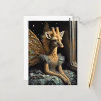 Cute Giraffe Fairy Postcard