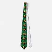 Cartoon Fighting Eagle Neck Tie