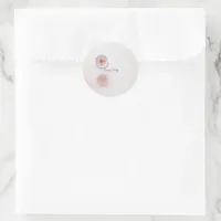 Floral orb sticker