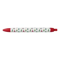 Quirky Whimsical Decorated Christmas Trees Doodles Pen