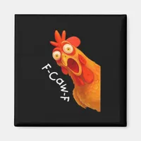 Gothic Humor Funny F-Caw-F Crow Magnet