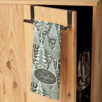 Green Earth Christmas Pattern#6 ID1009 Kitchen Towel