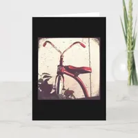Vintage Tricycle Card
