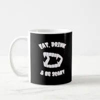 Eat Drink Be Scary Vampire Minimalist Style Coffee Mug