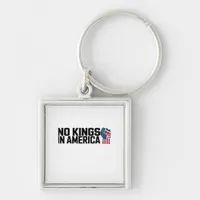 No Kings In America USA Vintage Graphic Keychain