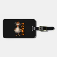 F-Caw-F-Chicken Eagerlys Colorful Funny Rooster Me Luggage Tag