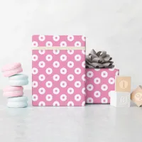 Bold Pink and White Polka Dots Wrapping Paper