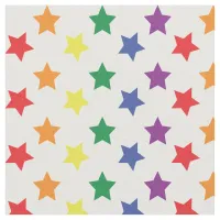 Rainbow Stars Chic Custom Pattern Fabric