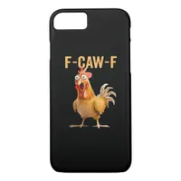 Gothic Funny Humor Crow F-Caw-F iPhone 8/7 Case