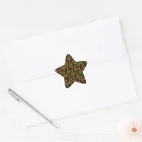 Christmas Hollies - Star Sticker