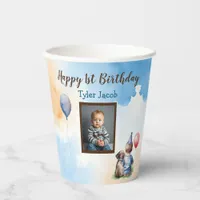 Personalized Baby's 1st Birthday Welcome Paper Cups