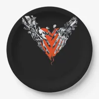 Holding Heart Classic Design Paper Plates