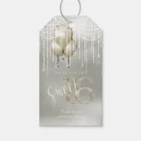 String Lights & Balloons Sweet 16 Champagne ID473 Gift Tags