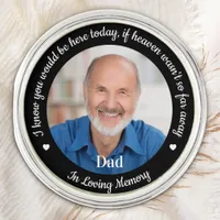 Custom Photo Heaven Memorial Personalized Wedding Lapel Pin