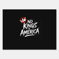 No Kings In America Anti-Monarchy Vintage Style Sign