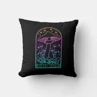 Cottagecore Aesthetic Goblincore Mushroom Academia Throw Pillow