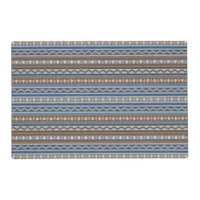 Southwest Style Blue and Brown Geometric Pattern Placemat