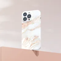 Elegant Copper | Girly Rose Gold Marble iPhone XR Case