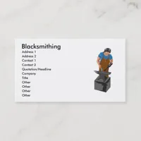 Blacksmithing Business Card