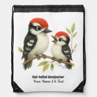 Vocal Red-bellied Woodpecker Drawstring Bag