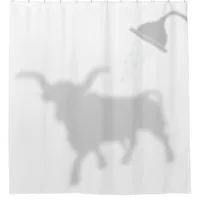 Texas Longhorn Shadow Silhouette Shadow Buddies3 Shower Curtain