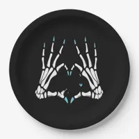Skeleton Hand Classic Halloween Paper Plates