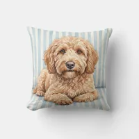 Watercolor Labradoodle Home Decor Pillow Cover