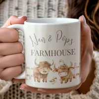 Nan & Pop's Farmhouse Cute Country Farm Coffee Mug