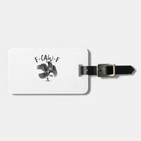 F-Caw-F Funny Raven Crow Spooky Season Creative Ca Luggage Tag