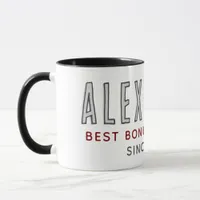 Best Bonus Dad Since 20XX Modern Simple Preppy Mug