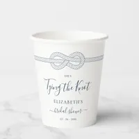 Tying the Knot Nautical Bridal Shower Paper Cups
