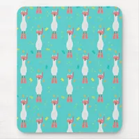 Llama Summer Swim Mouse Pad