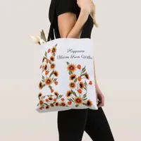 Scandinavian Motif Happiness Glows from Within Tote Bag