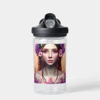 Personalized Beautiful Enchantress Fantasy AI Art Water Bottle