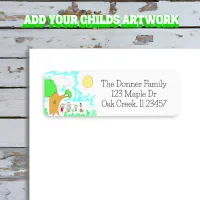 Add Your Child's Artwork to this   Label