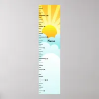 Sunshine and Clouds Growth Chart Add Child's Name