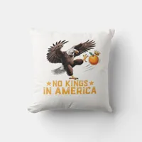 No Kings In America We The People Political Retro  Throw Pillow