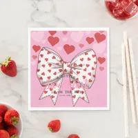 A Little Sweetheart Is on the Way baby shower Napkins