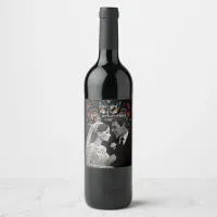 Wedding couple personalised gift ideas wine label