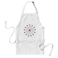 Pattern of Patriotic Stars Adult Apron