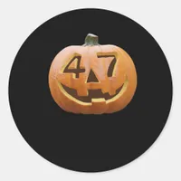 Trumpkin Halloween Classic Classic Round Sticker