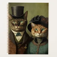 Surreal Cats Wearing Fancy Clothes Planner