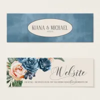 Roses Blue/Peach Wedding Website ID584