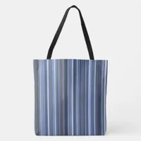 Blue Coastal stripes Tote Bag