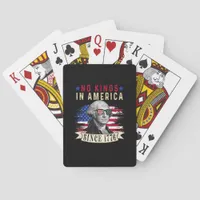 No Kings In America Since 1776 Flag Vintage Poker Cards