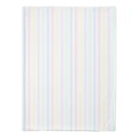 Nostalgic Pastel Candy Stripe 1970's Vintage Style Duvet Cover