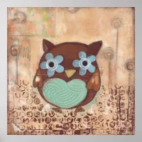 Happy Owl Poster