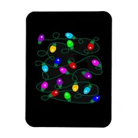 Christmas Lights -Let's Get Lit Lights- Merry & Br Magnet