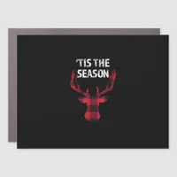 Tis The Season Funny Christmas Buck Deer Men Car Magnet